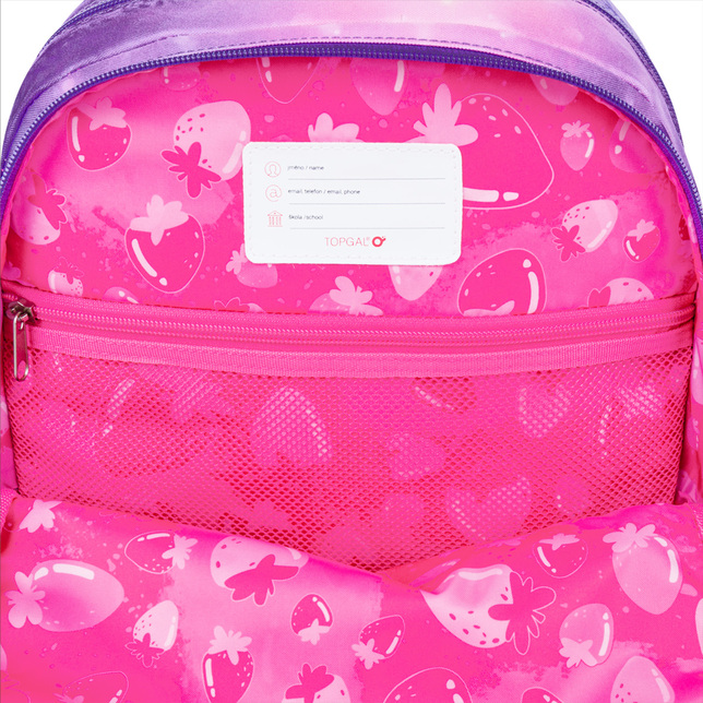 Ľahká školská taška Topgal ENDY so zajačikom 26007
