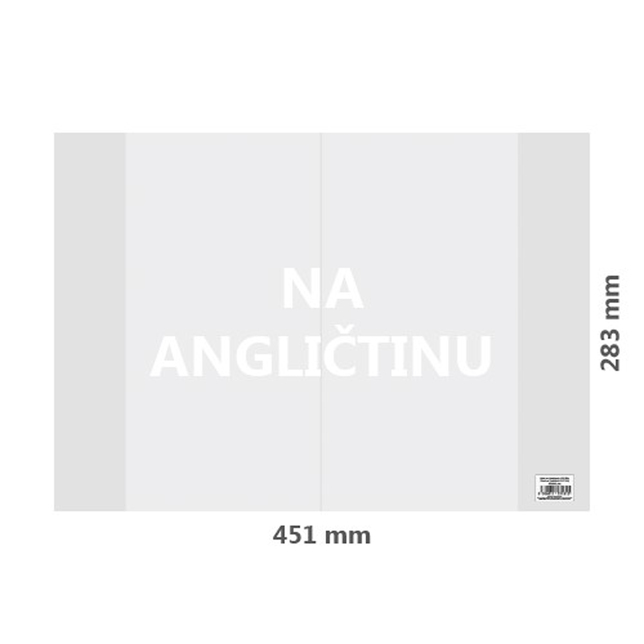 Obal na Angličtinu hrubé PVC 451x283mm