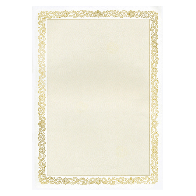 Certifikát Maory B zlatá potlač 170g papier A4 25 ks