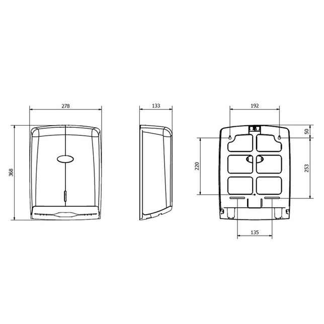 HP263/5 Utierky 2 vrst. ZZ Harmony 5x4000 utierok + zásobník JOFEL