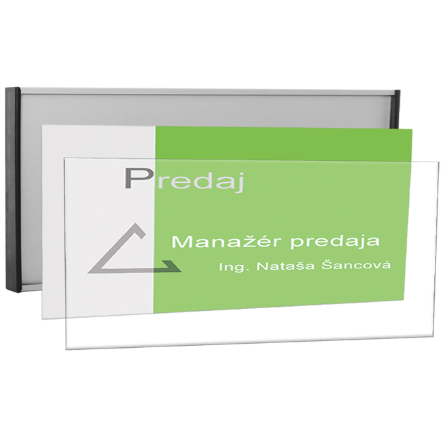 Menovky k dverám Economy 124mm zásuvné