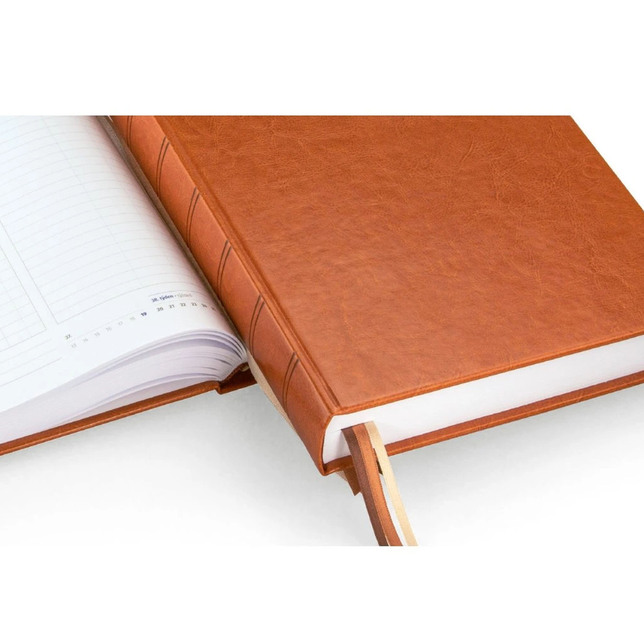 Rezervačná kniha pre gastro A4 s denným diárom 2026 hnedá