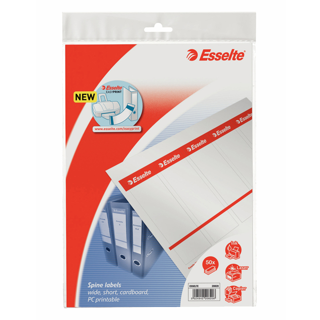 Štítky na potlač pre zakladače Esselte