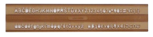  UKO-E 5mm Šablóna písmenková