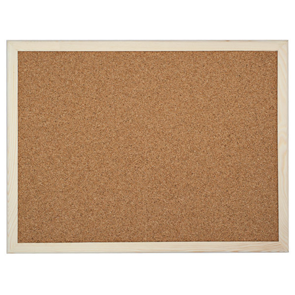 Korkové tabule v drevenom ráme 