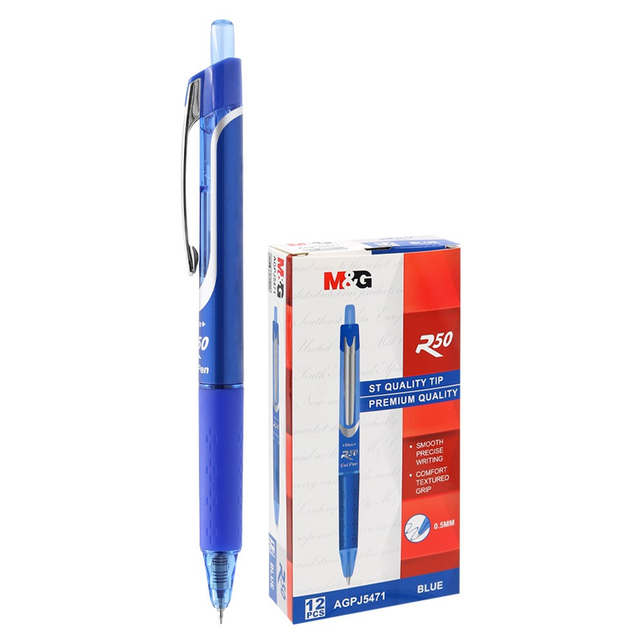 Gélové pero M&amp;G R50 0,5mm modré