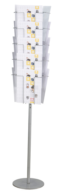 Drôtený otočný stojan na katalógy