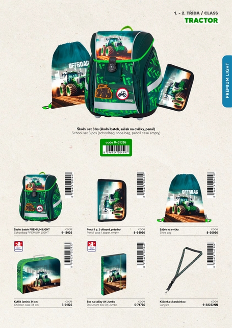 Box na zošity A4 JUMBO Traktor 2