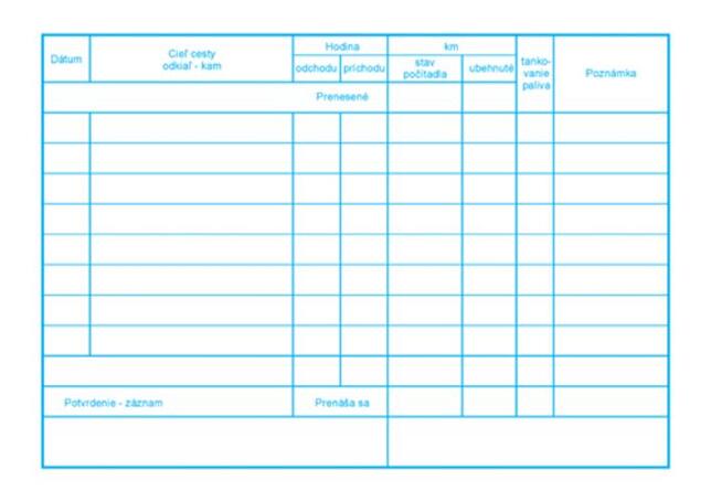 101 Evidencia prev.mot.vozidla os.doprave