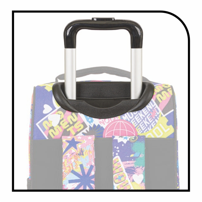 Školská taška na kolieskach MITAMA Urban Smile 8529776