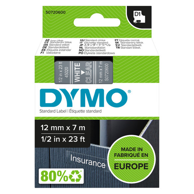 DYMO pásky D1 12mm štandard