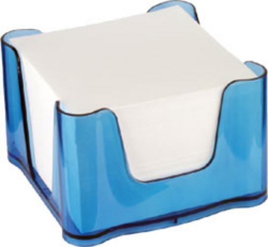 29003 Poznámlový blok v plastovom boxe, transparentný šedý