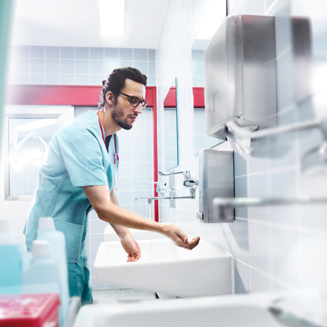 988366 Tálca hajtogatható törlőkendők számára, rozsdamentes acél