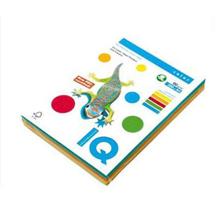 Farebný papier Mix intenzívnych farieb A4 100 listov 160g IQ color