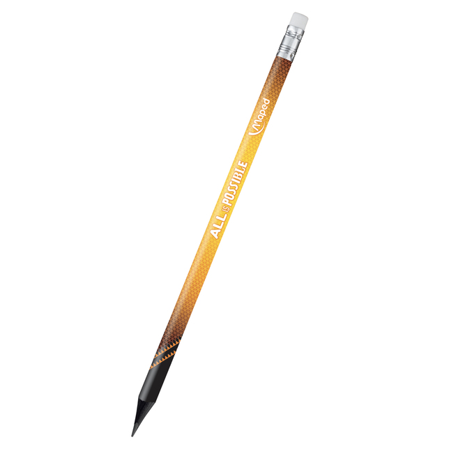 Ceruzka trojhranná HB s gumou Maped Black Peps Energy