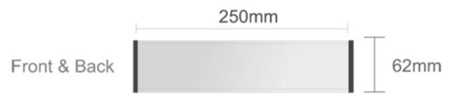 Menovka na stôl obojstranne zásuvná