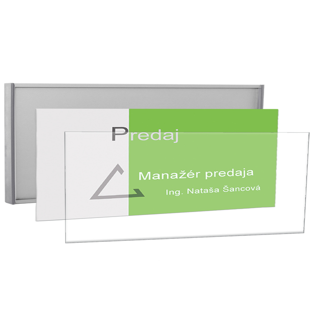 Menovky k dverám Economy 93mm zásuvné