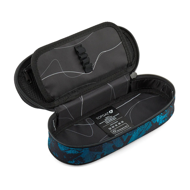 Študentský peračník Topgal ETUE ovál Blue Abstract 26044