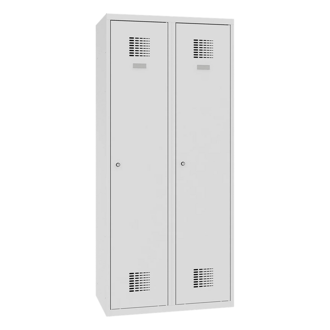 SUM420 kovová šatňová skriňa dvojdielna s medzistenou 180 x 80 x 49 cm