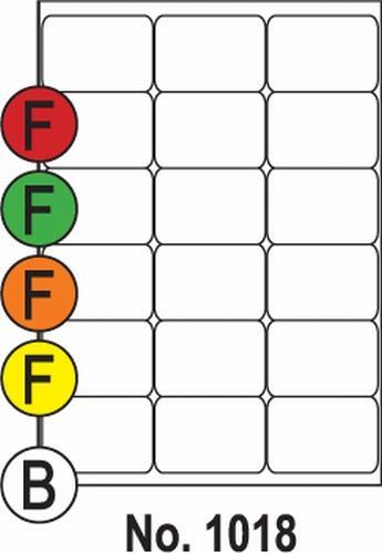 Print etikety farebné Neónové