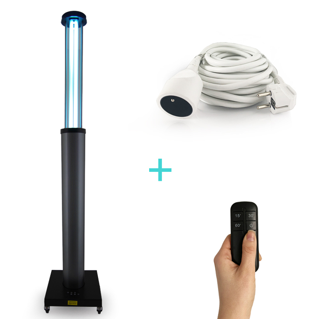 Germicídna UV lampa 150W do 140m2 + predlžovačka