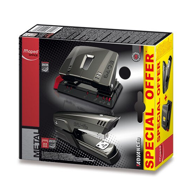 Sada zošívačka + dierovačka Maped Office Advanced do 25 listov 898011