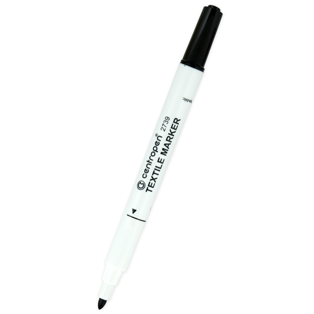 Popisovač na textil 1,8mm Centropen 2739 čierny