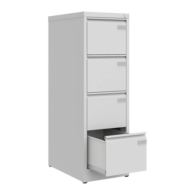 SZK301e zásuvková kartotéka 4 zásuvky A4 širka 41,5cm, šedá