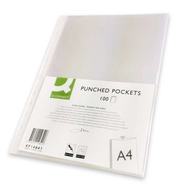 Euroobal Q-Connect A4 lesklý 100mic. bal. 100ks 014841