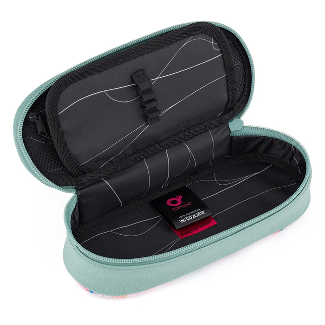 Študentský peračník Topgal ETUE ovál zelený 25030