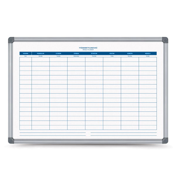 TM64ALCPT Plánovacia tabuľa týždenná 60x40cm
