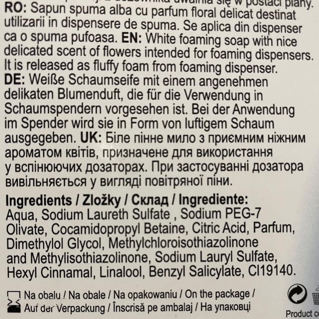 Penové mydlo ISOLDA 5 litrov -violet