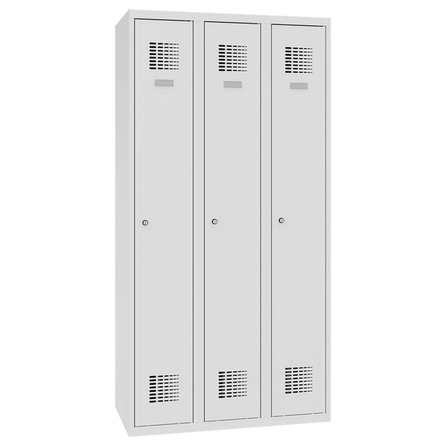 SUM330 kovová šatňová skriňa trojdielna 180 x 90 x 49 cm
