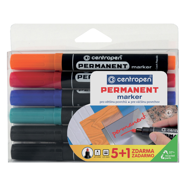 Permanentné popisovače Centropen 8566