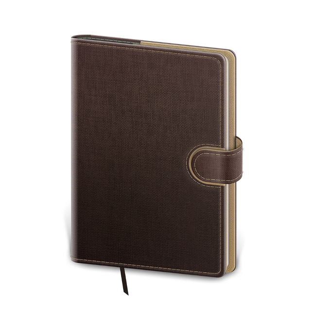 FLIP diár týždenný A5 hnedo/capuccinový 2026, DFL423-15-26