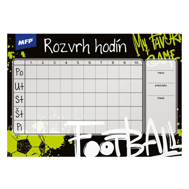 Rozvrh hodín s ťahákom A5 MFP 5300622