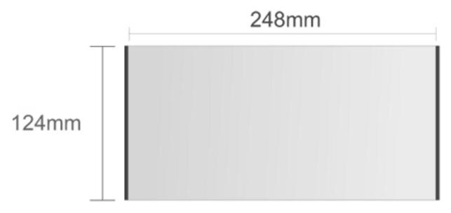 Ac308/BL nástenná tabuľa velká 248x124mm Alliance Classic /124