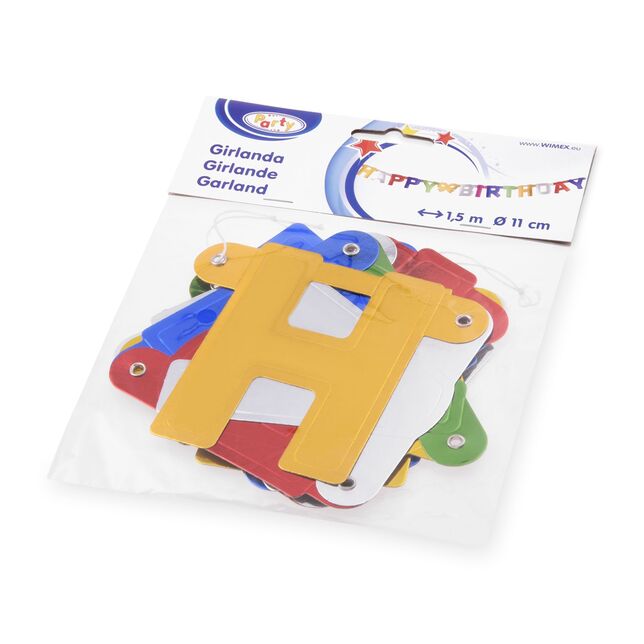 Girlanda HAPPY BIRTHDAY 11cm x 1,5m 66806