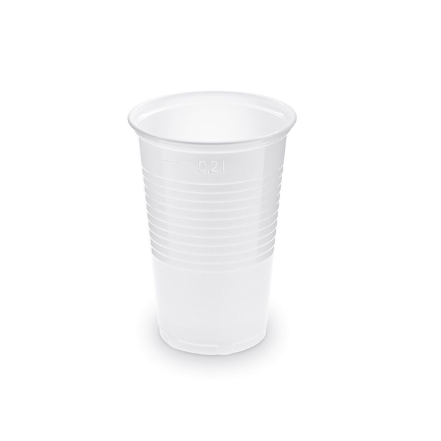 Plastový pohár (PP) biely 0,2l bal.100ks 73202