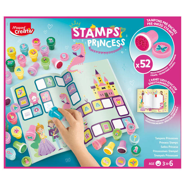Sada Maped creativ Stamps Princess 52 ks razítok