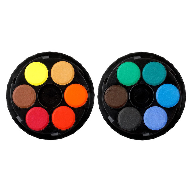 Vodové farby KOH-I-NOOR okrúhle 12 farieb pr. 22,5mm