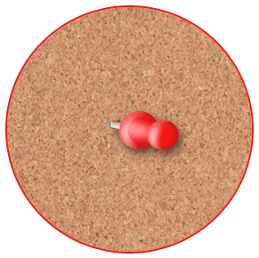 Korková tabula nástenka hnedý DUB