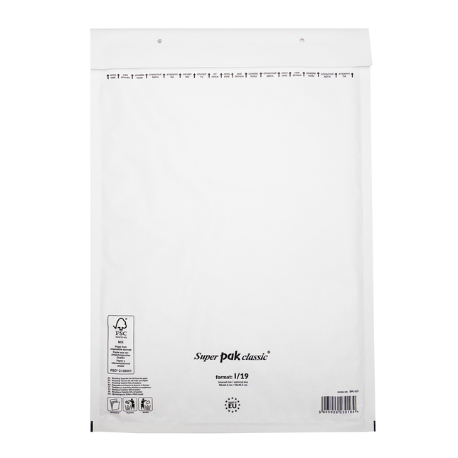 Bublinkové obálky biele