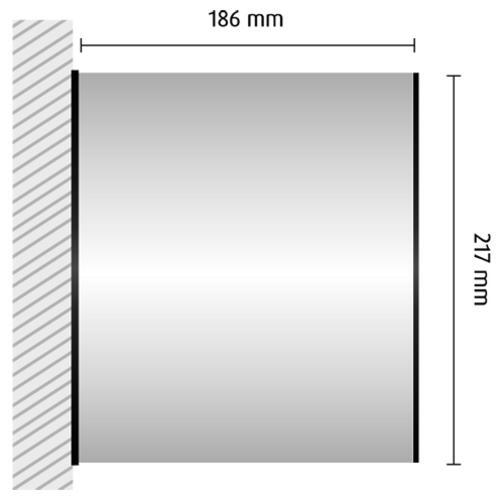 HF109/BL nástenná výstrčka 186x217mm HiTech /217