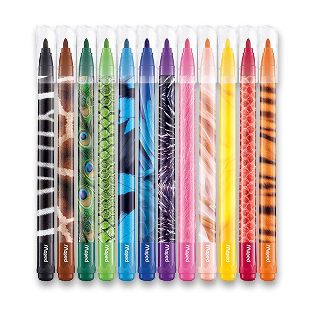 Fixky Maped ColorPeps Animals 12 farieb