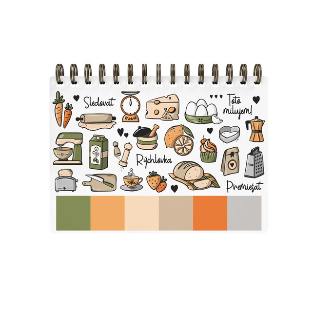 Kniha na recepty s vareškou 2, 80 listov 7510195