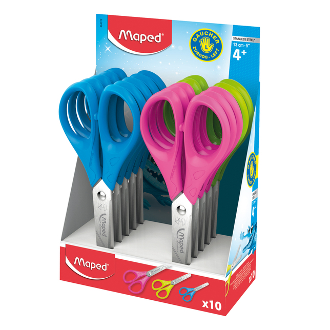 Nožnice Maped Essentials 13cm pre ľavákov, mix farieb