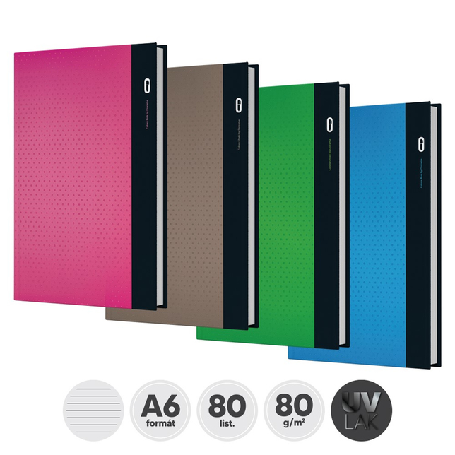 Záznamová kniha linajková A6 Diorama, 80 listová