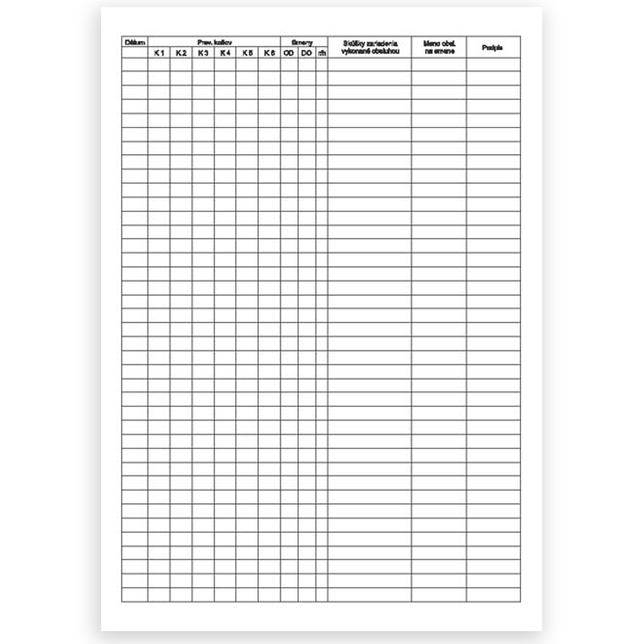 027 Prevadz.dennik kotolne- 60 list