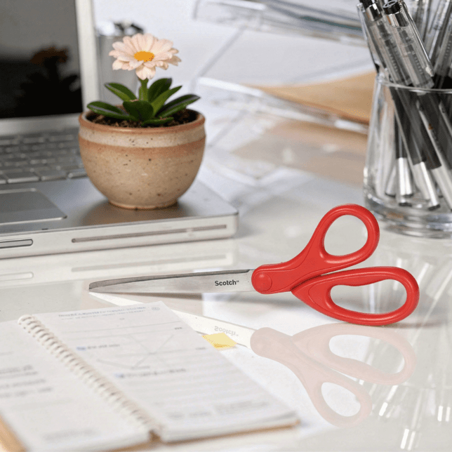 Univerzálne nožnice Scotch 18cm červené, 1 v balení 